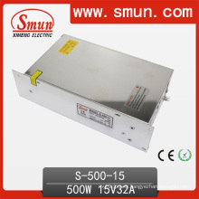 15VDC 32A 500W DC Nonwaterproof Power Supply CE RoHS (S-500-15)